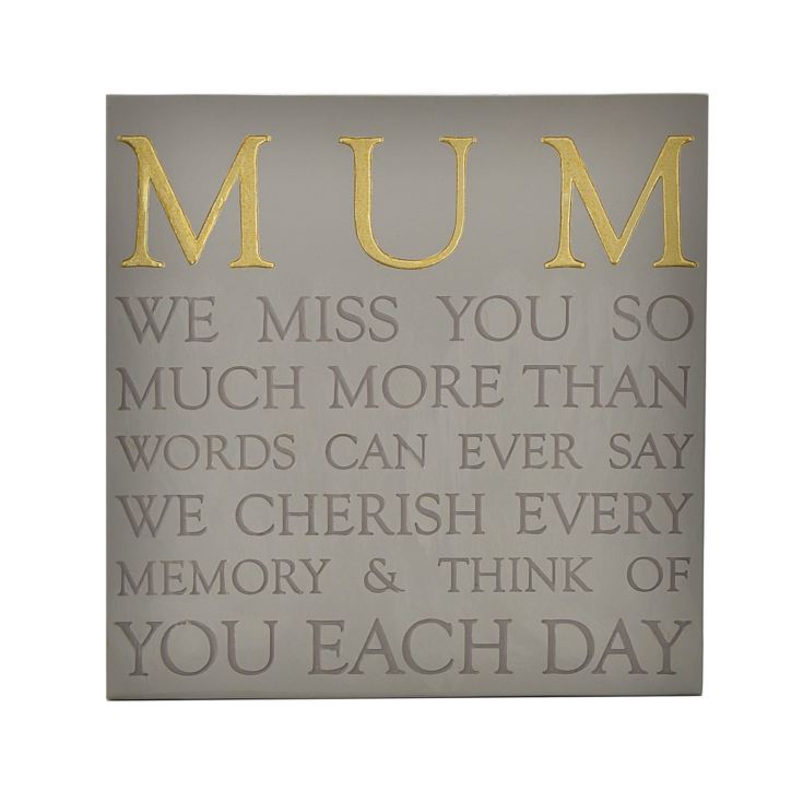 Thoughts of You Memorial Square Plaque - Mum product image