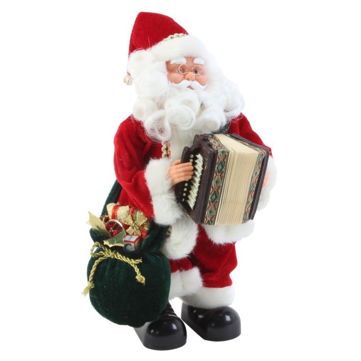 Musical Animated Santa Playing Accordian 32cm product image