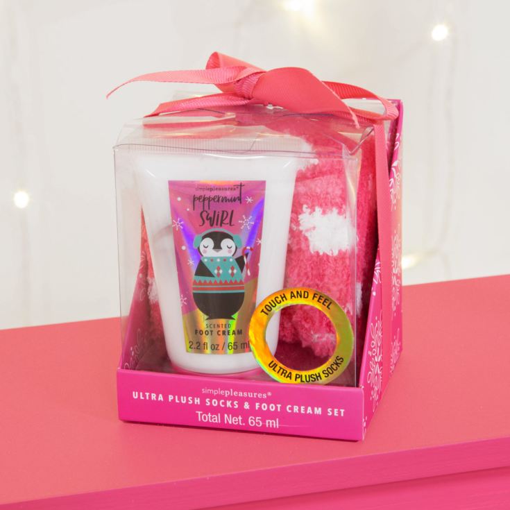 Pink Foot Lotion & Cosy Socks Gift Set The Gift Experience