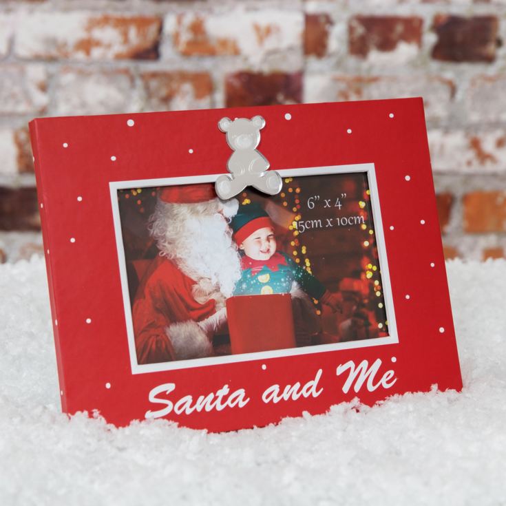 Santa & Me Red Photo Frame 4" x 6" product image