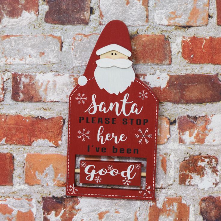 Santa Please Stop Here I've Been Good/Bad Sign | The Gift Experience