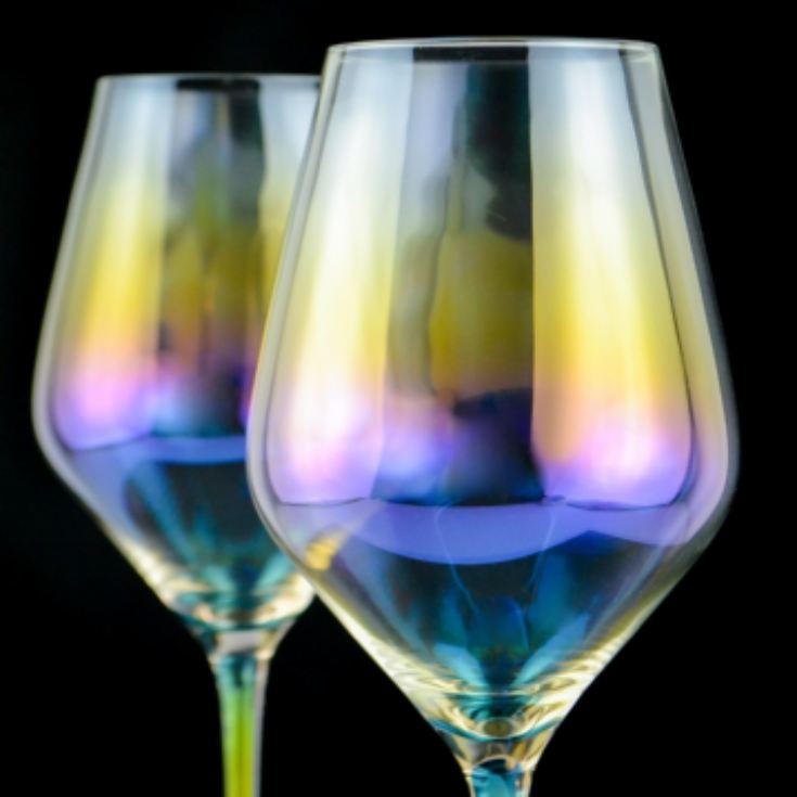 Set of 2 Rainbow Wine Glasses product image