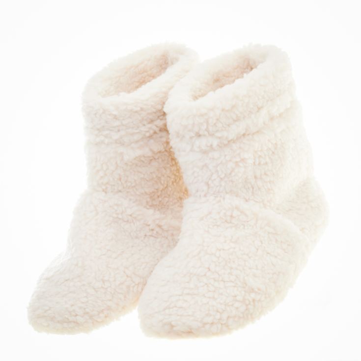 Cream Teddy Slipper Boots product image