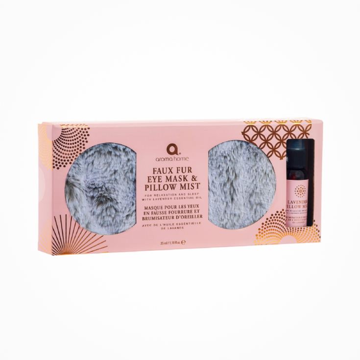 Grey Fur Eye Mask and Pillow Mist Gift Set product image