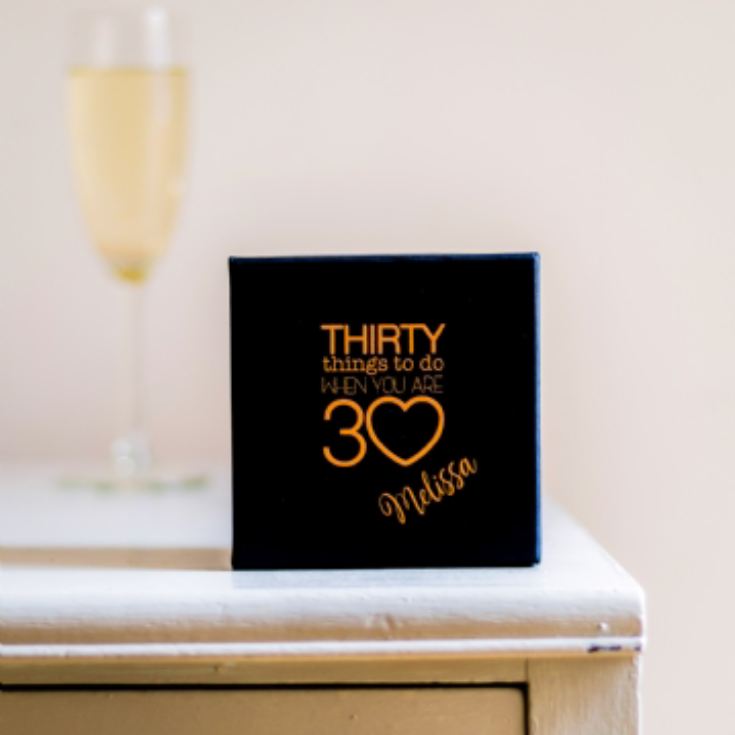 Personalised 30 Things To Do When You're 30 Gift Box product image