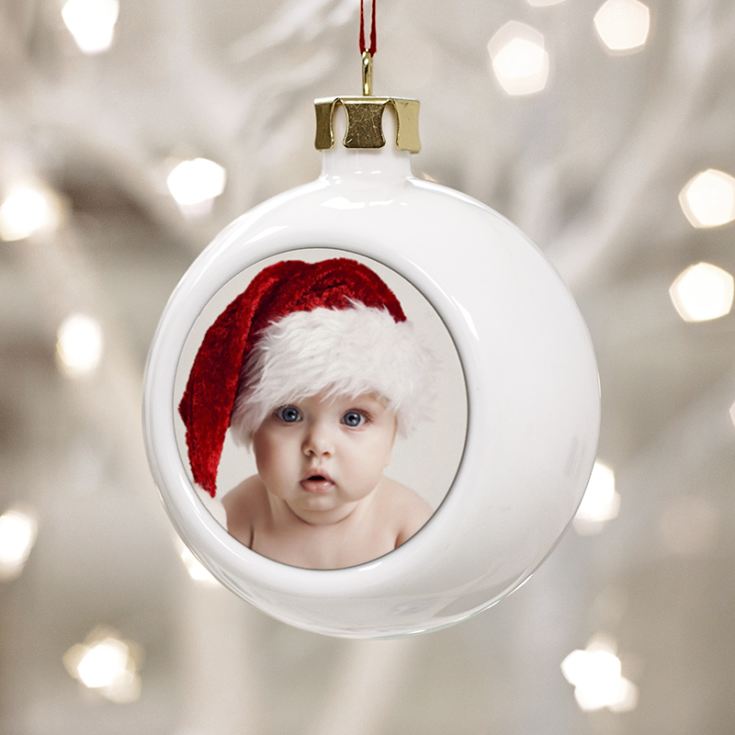 Personalised Baby Photo Bauble The Gift Experience
