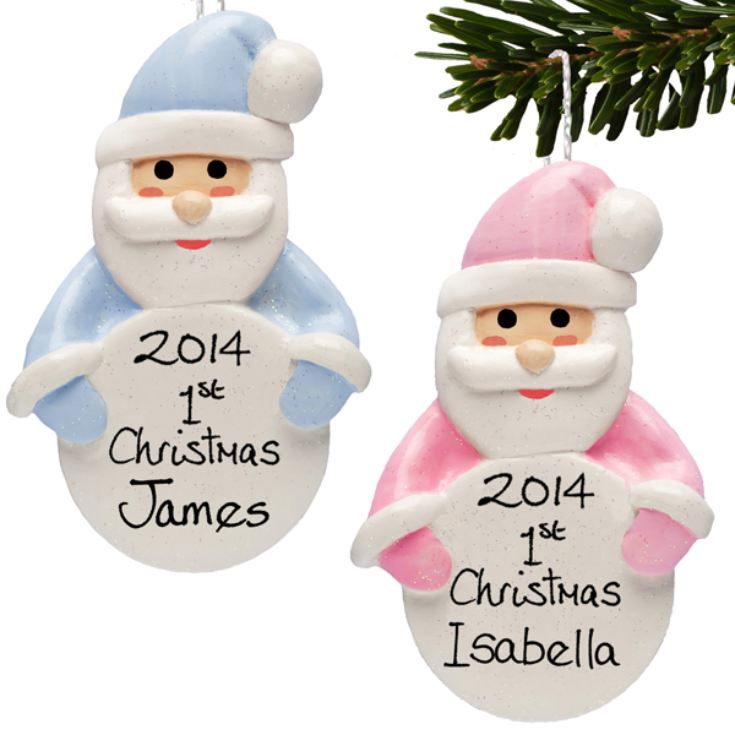 Baby S First Christmas Personalised Hanging Ornament The Gift