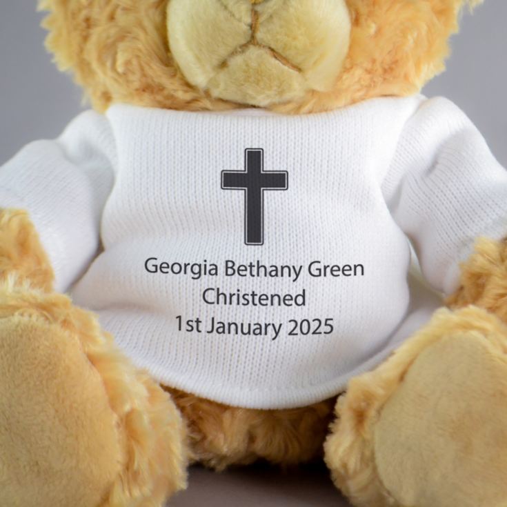 Personalised Baptism Teddy Bear product image