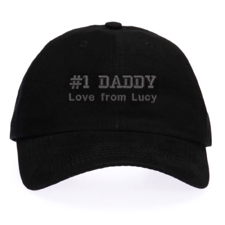 Personalised Embroidered Best Daddy Baseball Cap | The Gift Experience