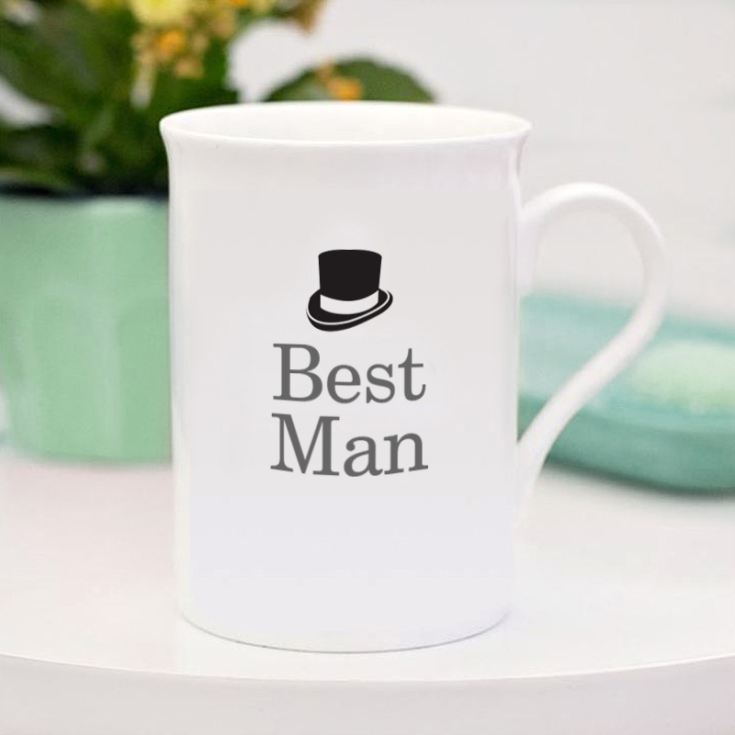 Personalised Best Man Bone China Mug product image