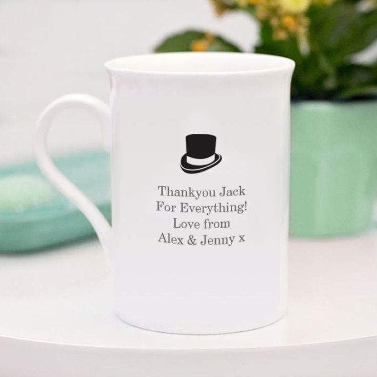 Personalised Best Man Bone China Mug product image