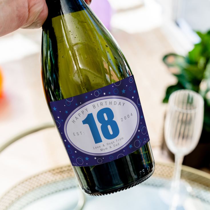 Personalised 18th Birthday Prosecco product image