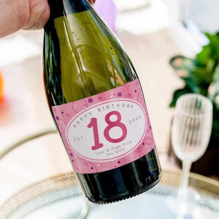 Personalised 18th Birthday Prosecco product image