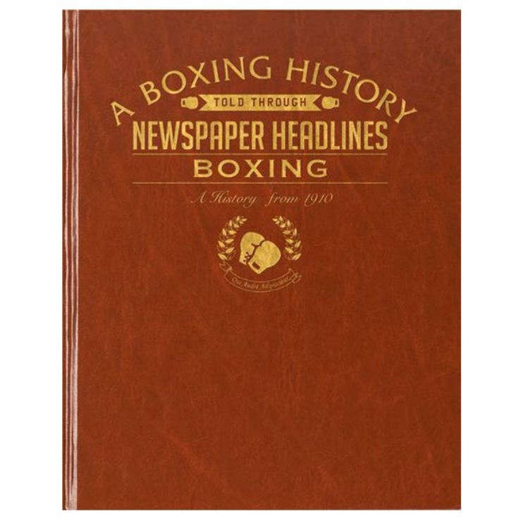 Boxing Newspaper Book - Leatherette Cover product image