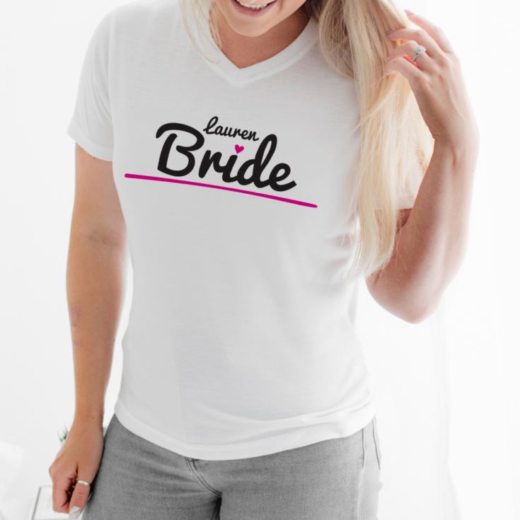 Personalised Bridesmaid T-Shirt | The Gift Experience