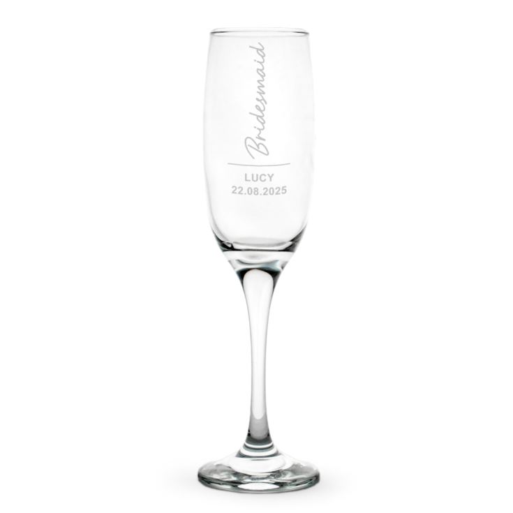 Personalised Bridesmaid Prosecco Glass product image