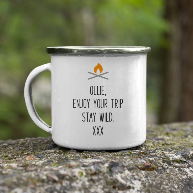 Personalised Life Is So Much Better By The Camp Fire Enamel Mug | The ...