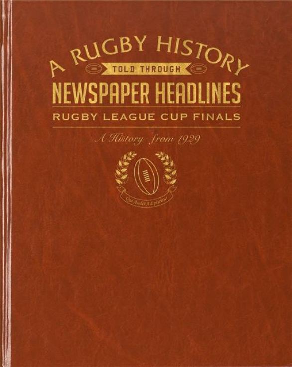 Challenge Cup Rugby League Newspaper Book - Leatherette Cover product image