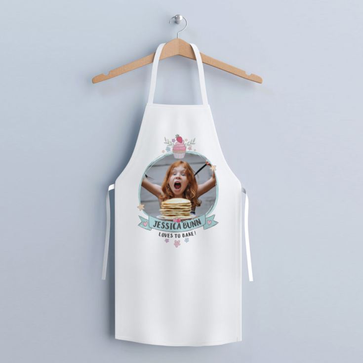 Personalised Photo Upload Girls Apron product image