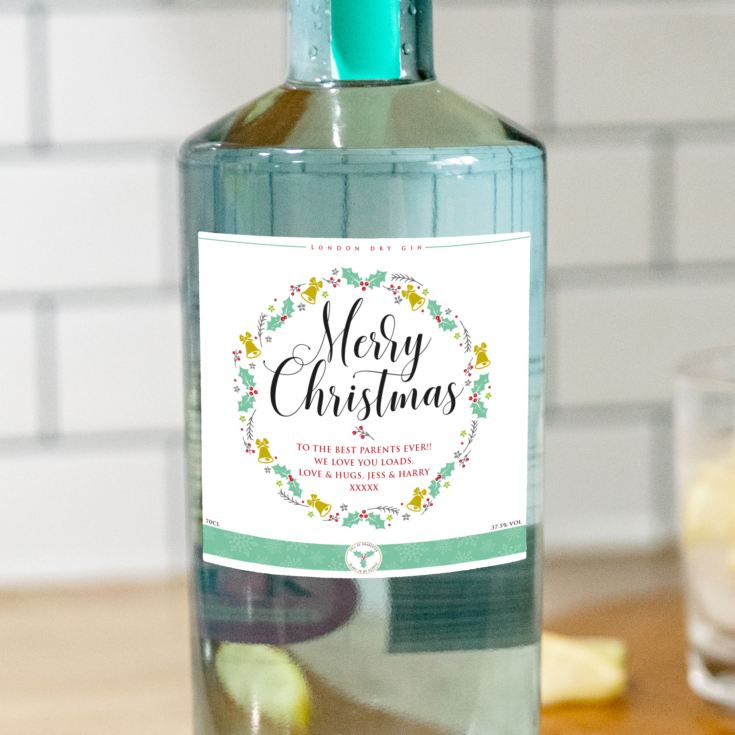 Personalised Christmas Gin product image