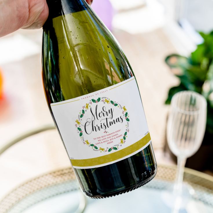 Personalised Christmas Prosecco product image