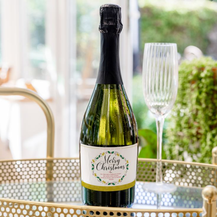 Personalised Christmas Prosecco product image