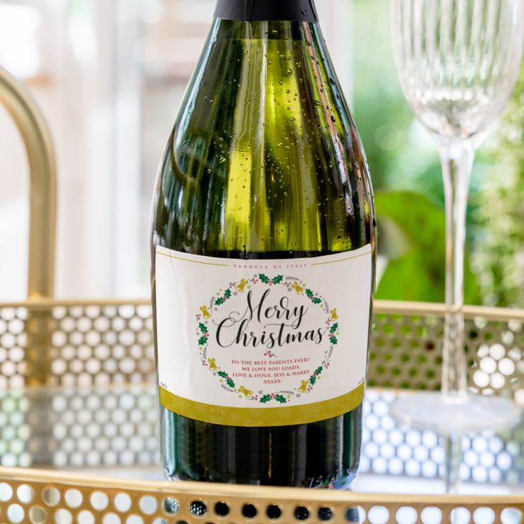 Personalised Christmas Prosecco product image