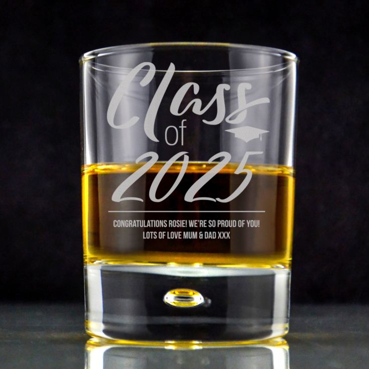 Personalised Class Of Graduation Whisky Tumbler product image