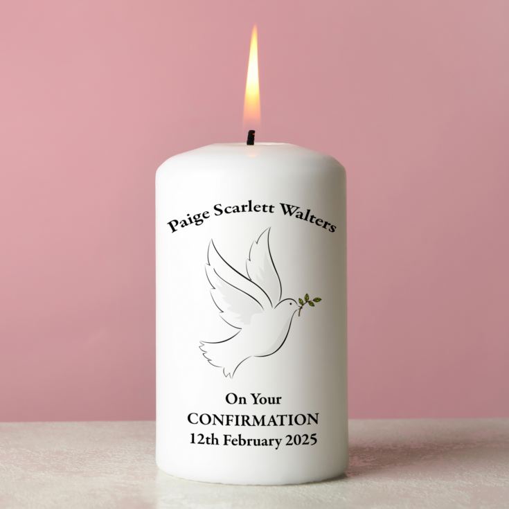 Personalised Confirmation Candle product image