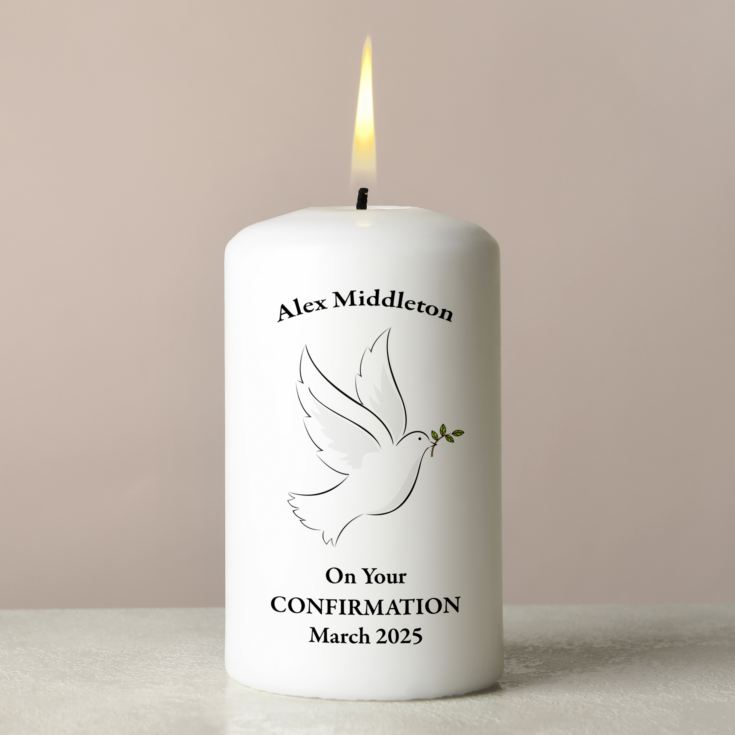 Personalised Confirmation Candle product image