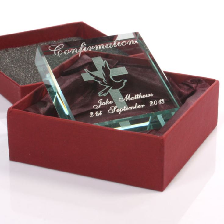 Confirmation Day Engraved Glass Keepsake | The Gift Experience