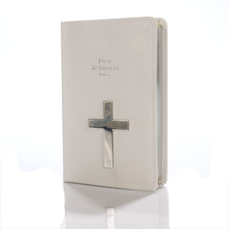 Personalised Leather Bible With Sterling Silver Cross | The Gift Experience