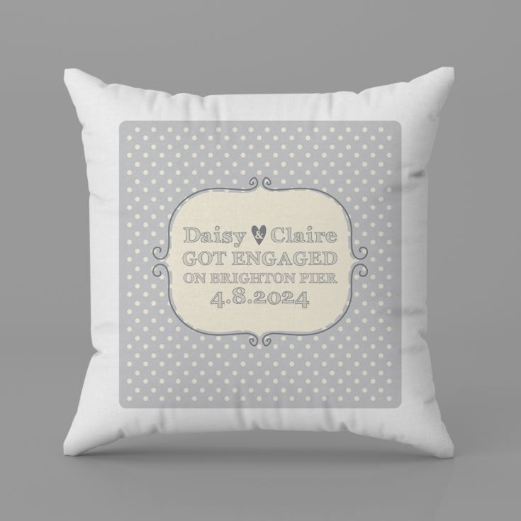 Personalised Engagement Cushion product image