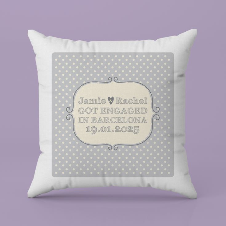 Personalised Engagement Cushion product image