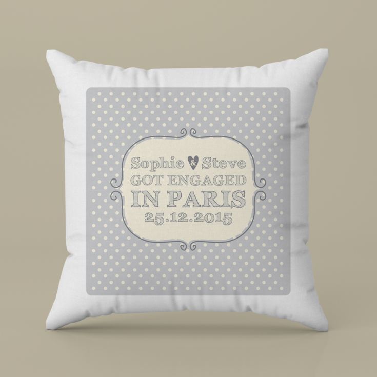 Personalised Engagement Cushion product image