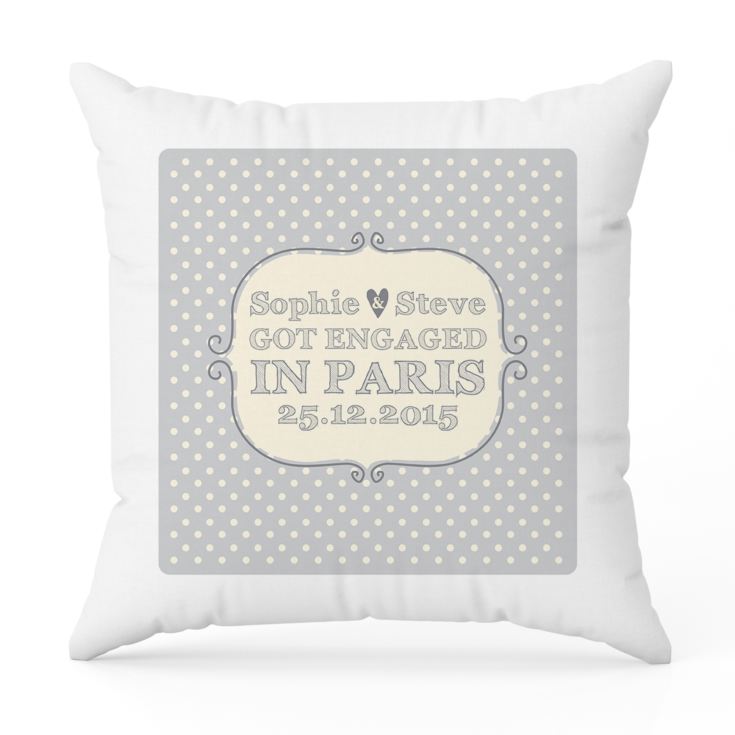 Personalised Engagement Cushion product image