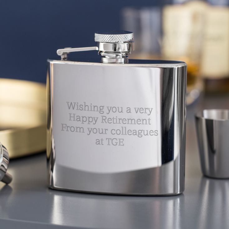 Engraved Stainless Steel Hip Flask Gift Set The Gift Experience