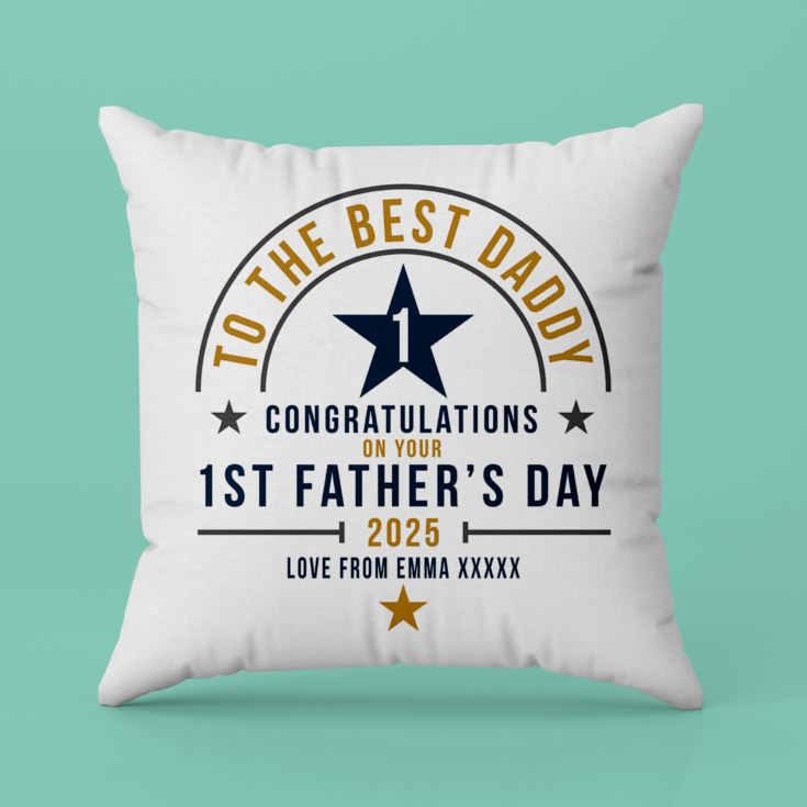 Personalised First Father's Day Cushion product image