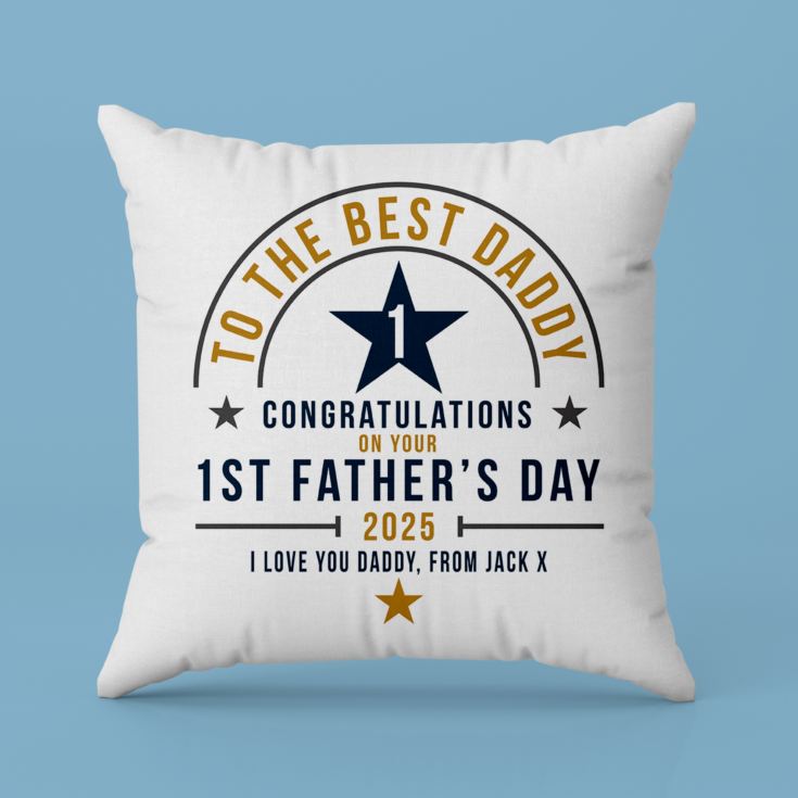 Personalised First Father's Day Cushion product image