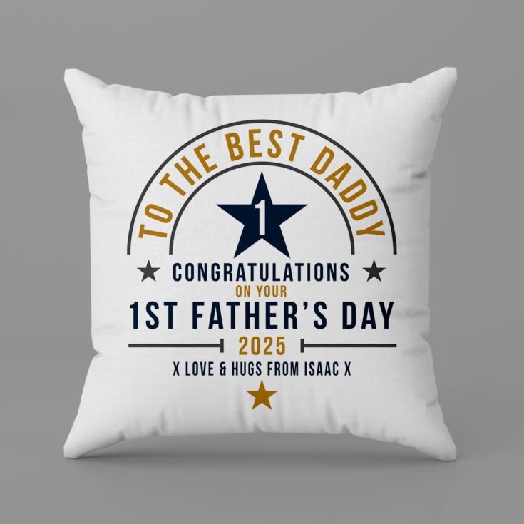 Personalised First Father's Day Cushion product image