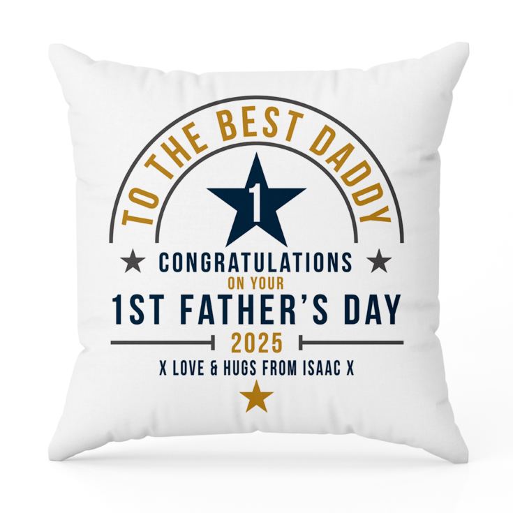 Personalised First Father's Day Cushion product image