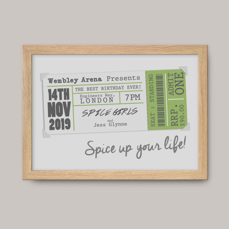 Personalised Concert Ticket Posters product image