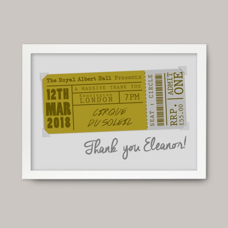 Personalised Concert Ticket Posters product image