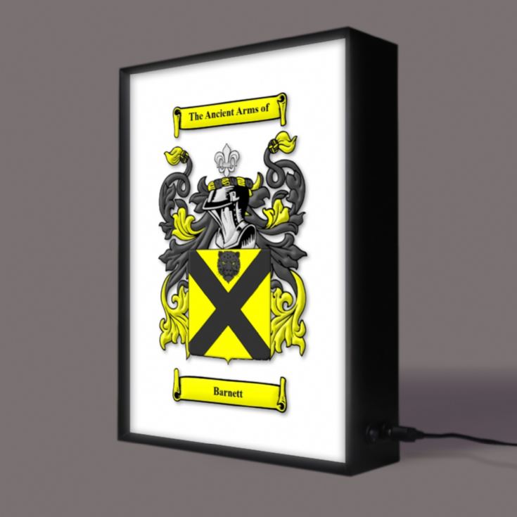 Personalised Coat of Arms Surname Lightbox product image