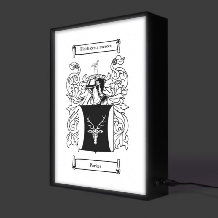 Personalised Coat of Arms Surname Lightbox product image