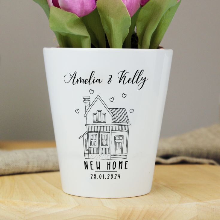 Personalised New Home Plant Pot product image