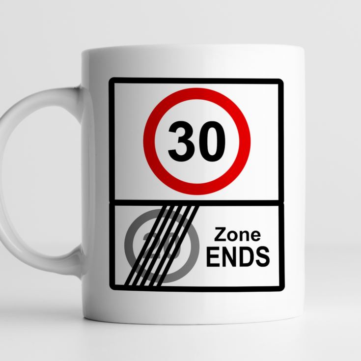 Personalised Zone Ends 30th Birthday Mug product image