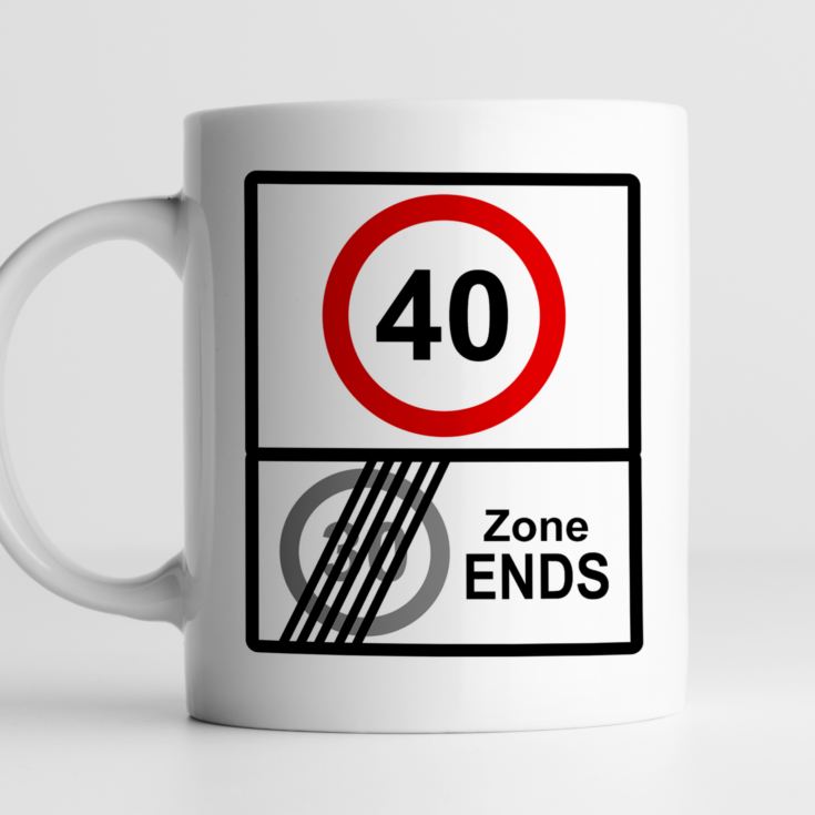 Personalised Zone Ends 40th Birthday Mug product image