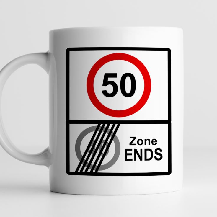 Personalised Zone Ends 50th Birthday Mug product image