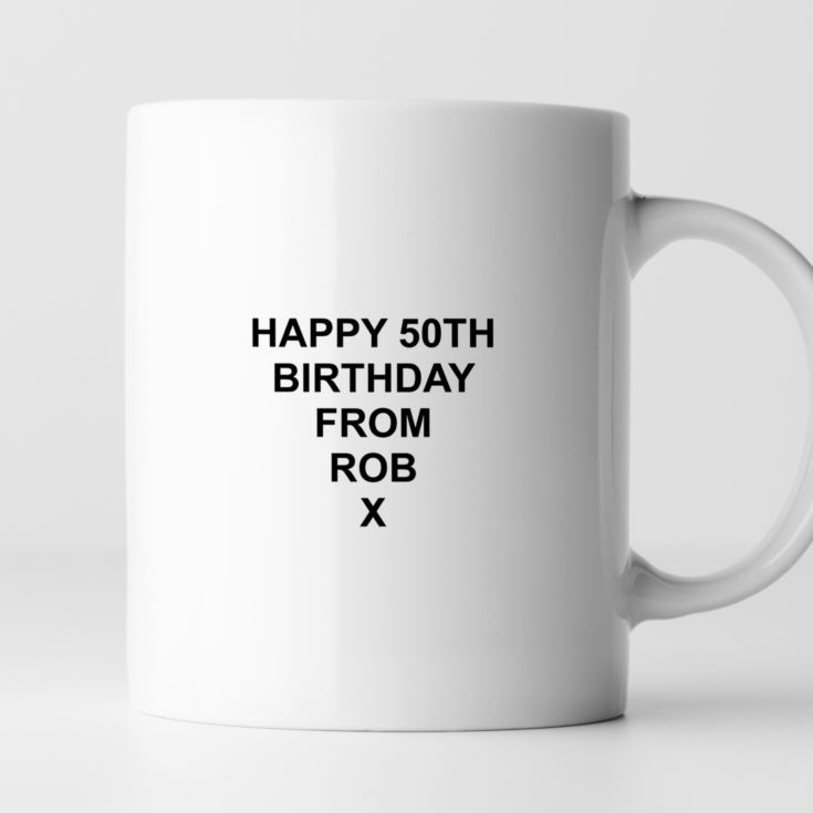 Personalised Zone Ends 50th Birthday Mug product image